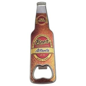 Atlanta Souvenir Magnet Metal Beer Bottle Opener‎ Fun Novelty Gift Georgia State